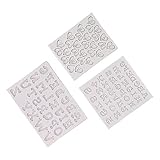 Ampliamente utilizado: estos moldes de silicona para letras se utilizan ampliamente para hacer chocolate, decoración de pasteles, decoración de fiestas, muffins, crema dulce, hielo, velas, etc.