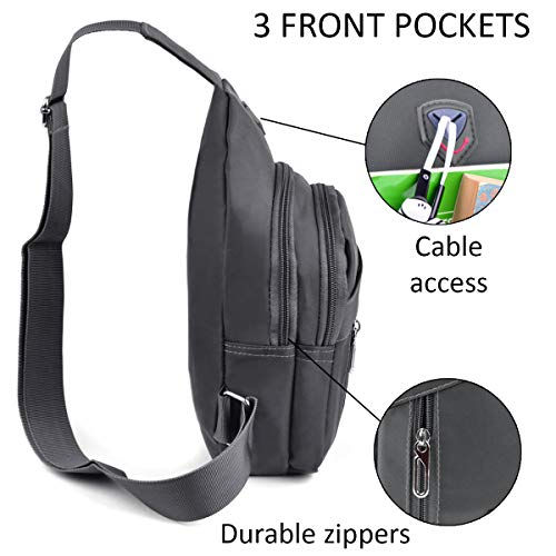 WESTEND Crossbody Nylon Sling Bag with Adjustable Strap-Travel Small Daypack4