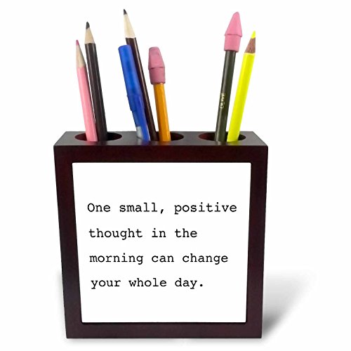 Idée cadeau porte-stylo en carrelage 12,7 cm avec citation positive