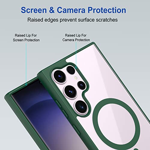 Image of Zapcase Back Case Cover for Samsung Galaxy S26 Ultra 5G | Compatible for Samsung Galaxy S26 Ultra 5G Back Cover | Scratch-Resistant Back Cover | Forest Green