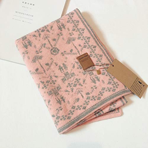 Écharpe en cachemire mélangé motif géométrique pour homme et femme élégante