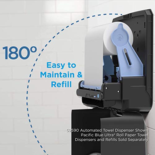 Georgia-Pacific 59590 Pacific Blue Ultra 8 Inch High-Capacity Automated Touchless Paper Towel Dispenser thumb #6