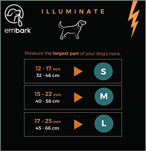 Embark Illuminate Reflective Dog Collar – Made with Reflective Material to Make Your Dog Collar Visible and Light at Night (Small, Blue) - Thumbnail 4