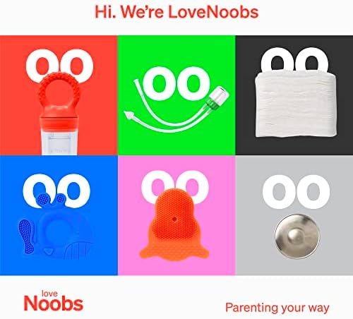 Love Noobs Baby Cotton Pads - Large Cotton Squares for Sensitive Skin - Disposable Cleansing Wipes - Organic Cotton Pads, Pack of 360