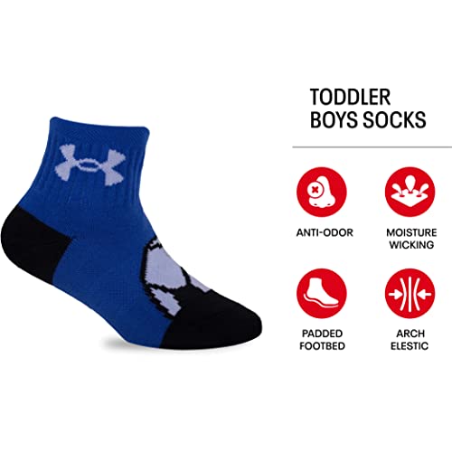 Under Armour 43UA432453TD-400 Baby Boys Multi Pack Quad Sport Pack Essential Quarter Sock thumb #1