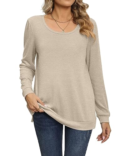 Women's Summer Tops | Short Sleeve Loose Fit Tunic Blouse - Square Neck & Flowy Hem - View #6