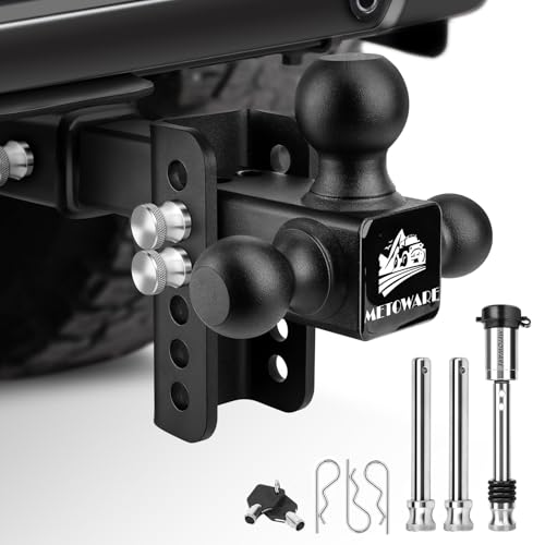 METOWARE Adjustable Trailer Hitch, Drop Hitch Fits 2-Inch