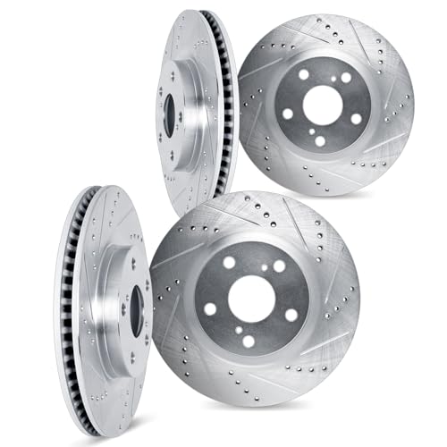 Image of DFC Front and Rear Brake Rotors Fits 2018-2020 Genesis G80
