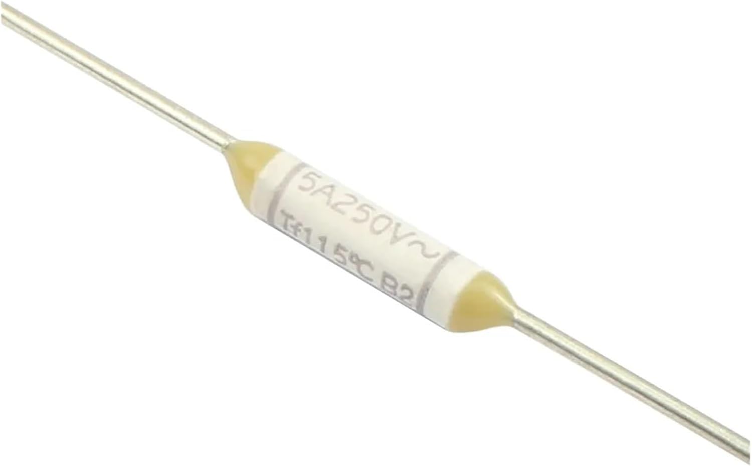 10 Pieces Thermal Fuse 222R TF 115C 115 Degree 5A 250V Axial Lead Fuse Cutoff Temperature 7A 125V