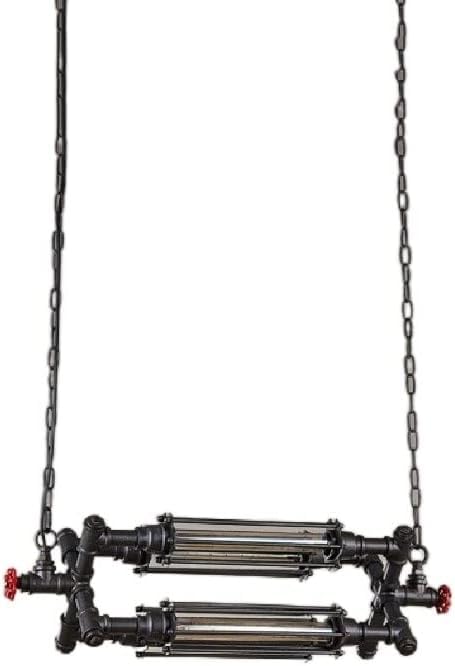 Chandelier suspendu E27 horizontal en fer forgé créatif pour intérieur moderne