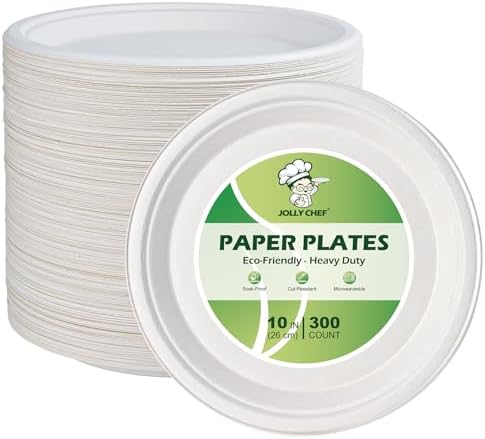 JOLLY CHEF 300 Pack Compostable...