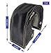 Xinhan T25 T3 T4 T6 Turbocharger Fiberglass Turbo Shield Turbo Blanket High Temperature with 2 springs fastener (Black, T4)