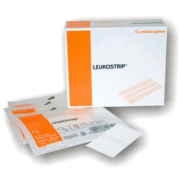 Leukostrip Skin Closure Strips, 3.8 x 0.4 cm