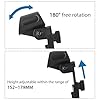 Musiin Drum Microphone Clip Adjustable Rim Mic Clips Drum Microphone Mount Clamp (2Packs) #2