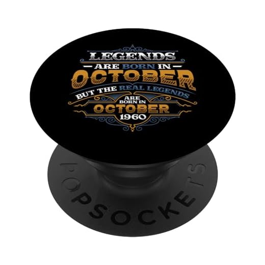 Las leyendas nacen en Ocotber 1960 Cumpleaños 64 para mujer PopSockets PopGrip Intercambiable