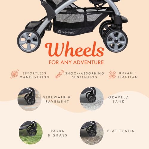 Baby Trend Infant/Toddler Double Stroller & 2 Car Seats, 3 Pc Set, Stormy - image 7