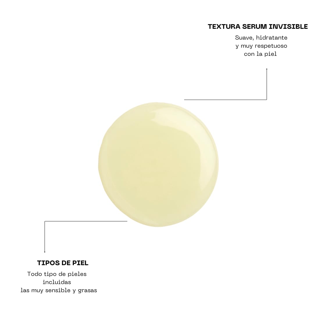 Protector Solar Facial SPF 50+ Invisible | Sérum Antiedad con Vitamina C y E | Protección UVA UVB Luz Azul (HEV) e IR | Hidratante Ligero para Todo Tipo de Piel | 50 ml