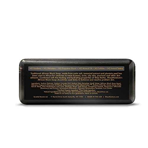 Sheamoisture African Black Soap, 8 Ounces, Pack Of 4 #TOP3