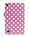 Fire 7 2015 Case, Amazon Fire 7 Case, rooCASE Dual View Leather PU Folio Slim Fit Lightweight Folding Cover with Stand for 5th Gen 2015, Dot Pink
