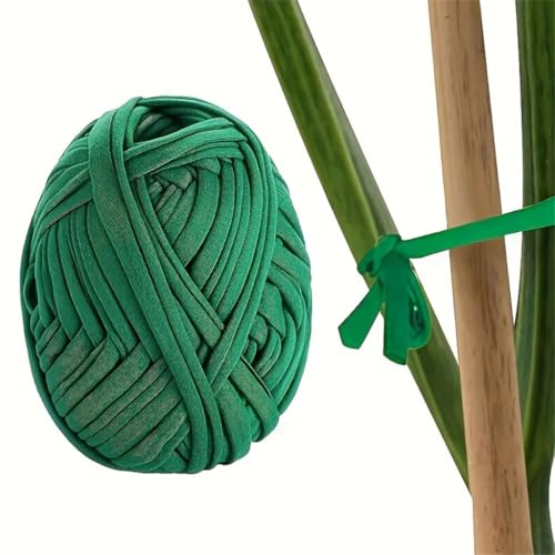 hcaklozgshi 1/2 Rolls Green Garden Twine String Soft Stretchy Plants Support String Acrylic Garden Plant Climbing Strapping Ties(1roll)