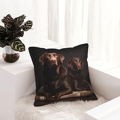 Housses de coussin labrador pour extérieur et voiture 50x50