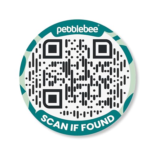 Étiquette de code QR sécurisé étanche et durable Pebblebee Link pour gourde et camping