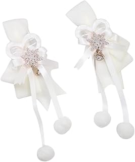 ファー リボン ヘアクリップ ボンボン ヘアピン バレッタ ポンポン ふわふわ 雪の結晶 コスプレ ロリータ パーティー イベント 可愛い 原宿系 地雷系 量産型