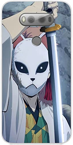 Compatible with LG V20 Demon Hashira Sabito Slayer Member 564 Case Slim Soft TPU Silicone Shockproof Anti Slip Phone Case Clear