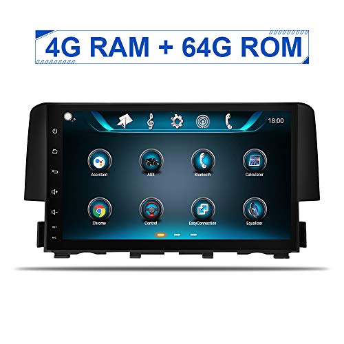 Android 8.1 in-Dash Car Radio Built-in Carplay for Honda Civic 2015-2018 Car Stereo