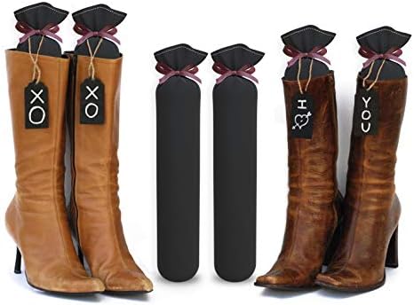 My Boot Trees, Boot Shaper Stands for Closet Organization. Many Patterns to Choose from. 1 Pair. (Black)