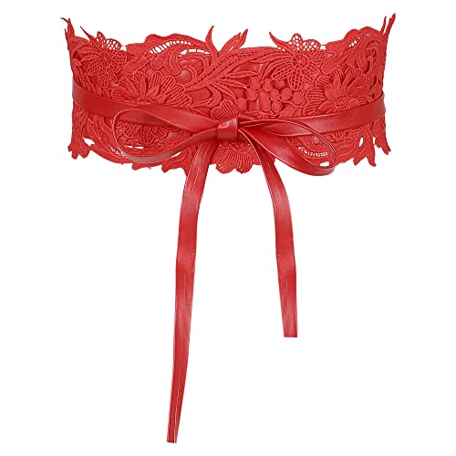 Ceinture en dentelle large Allegra K pour affiner la taille avec style