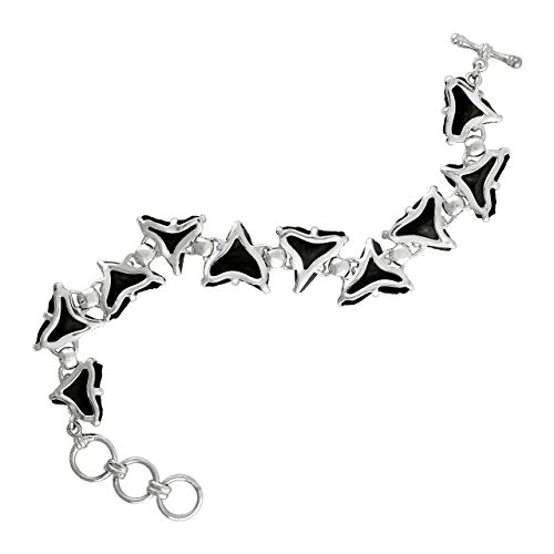 Starborn Fossil Shark Tooth Bracelet in Sterling Silver3