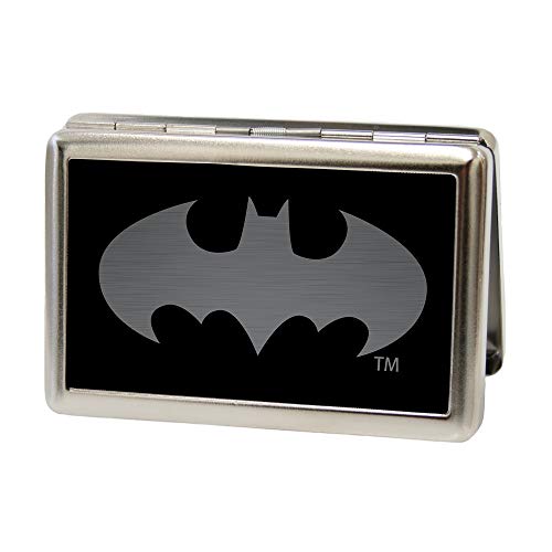Buckle-Down Metal Wallet-Batman Reverse Brushed