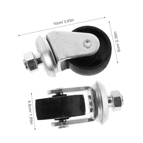Roulettes robustes en métal d'usage industriel pour charge lourde - 2