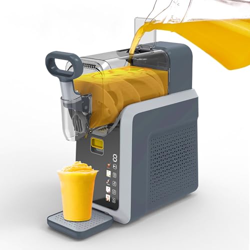 Creador de Batidos eléctricos y máquina de Helados: Capacidad de 2 litros, 5 programas preestablecidos, congelación rápida en 15 Minutos, Ideal para Batidos, Batidos, aguanieve, Yogurt congelado,