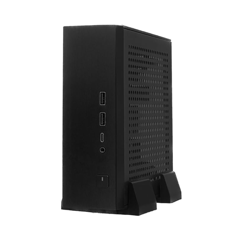 Industrial Control M09 Mini Desktop ITX Computer Case - Práctico, Pequeño y Ligero Gabinete HTPC con Soporte Opcional - 180W miniatura 1