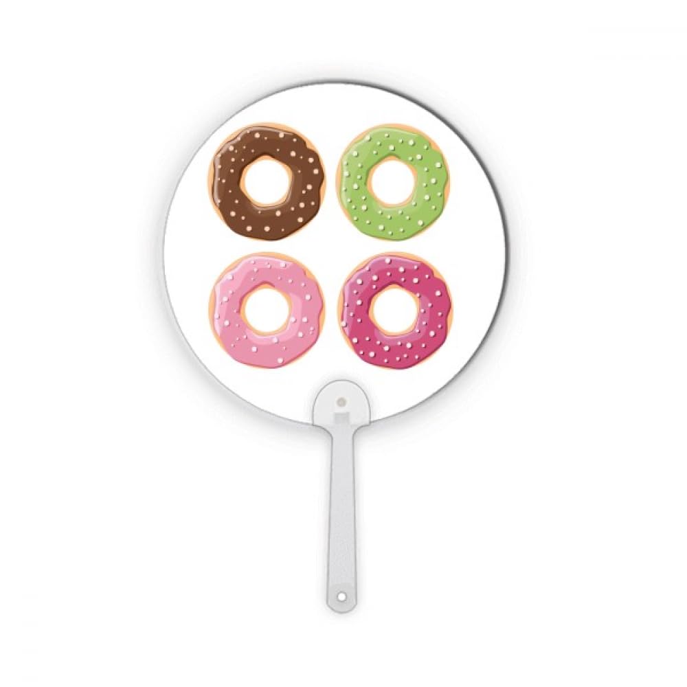 Desserts en Plastique Rond No/No : lot de 4 éventails de décoration portables pour artisanat