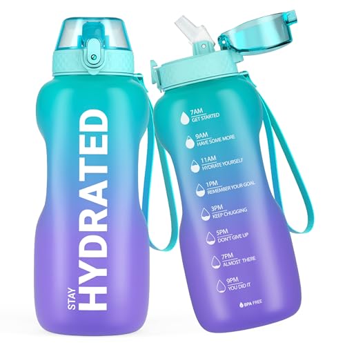 Fidus - Borraccia motivazionale da 3,78 lri, con tacche | FindTheDeal