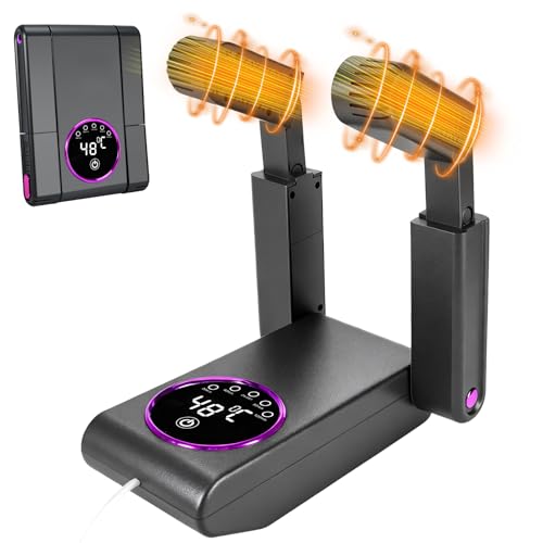 NZQXJXZ Secador de Zapatos Eléctrico, Secador de Botas y Secador de Guantes con Temporizador Inteligente, Diseño Plegable y Retráctil, Apagado Automático Después de 30/60/90/120 Minutos NZQXJXZ Secador de Zapatos Eléctrico, Secador de Botas y Secador de Guantes con Temporizador Inteligente, Diseño Plegable y Retráctil, Apagado Automático Después de 30/60/90/120 Minutos