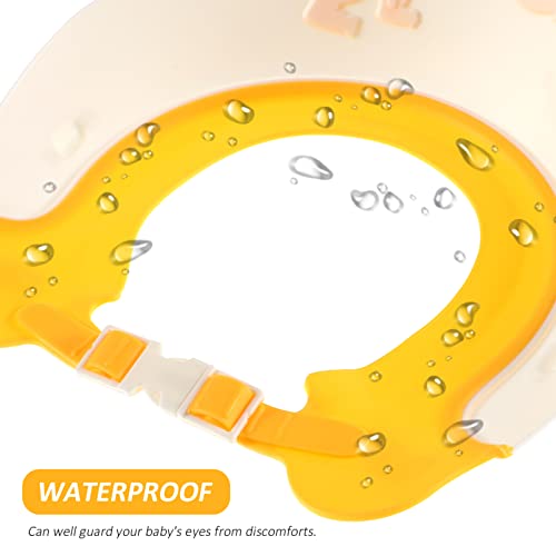 Image of 4Pcs Shower Caps Shower Crown Adjustable Bath Hat Cute Shampoo Cap Bath Shower Ear Covers for, Hair Washing Cap for