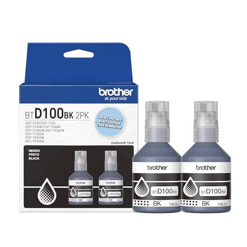 Brother BTD100BK Pacote de garrafa de tinta preta