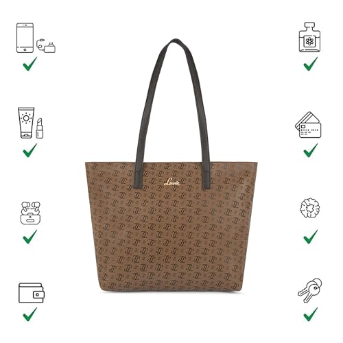 Image of Lavie Women's Mono LL Adele Tote Bag for Women | Tote Handbag for Work | Ladies purse | Stylish Shoulder Bag | Gift for Women
