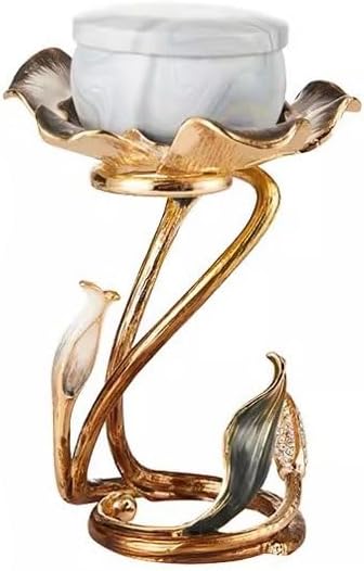Vintage Candelabra Zinc Alloy Candle Holder Aromatherapy Candle Holder Home Tulip Flower Decorations Table Romantic Candle Holder Candle Stand
