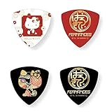 【2種各4枚 計8枚セット】FERNANDES P-150HK 和柄 ハローキティ ギター ピック