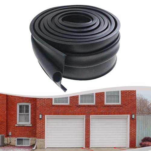 Joint de porte de garage sol en caoutchouc HpLive de 3m noir