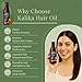 Satthwa Kalika Hair Oil - Make Your Hair Naturally Darker Helps Fight Greying and Black of Hair Naturally Suitable for All Types Hair Men and Women- 150ml (5oz)
