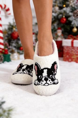 Image of Halloween Christmas Slippers Holiday Slipper House Shoes Home Slipper for Women Fuzzy Outdoor Indoor Bedroom Slippers