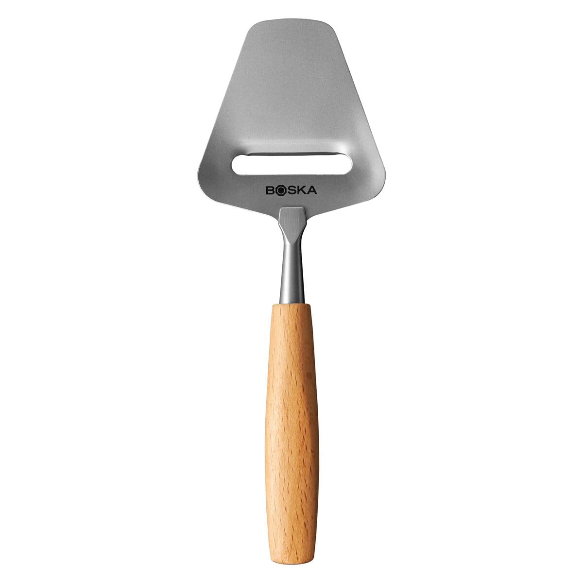 Boska Cheese Slicer Amigo Small/Mini Cheese Slicer/Small Slicer for Mature and Old Matured Cheese/Ergonomic Handle/High-Quality Stainless Steel/Beech Wood/Also for Slicing Vegetables