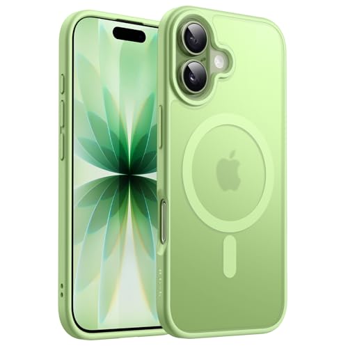 Image of JETech Magnetic Case for iPhone 17 6.3-Inch Compatible with MagSafe, Translucent Matte Back Slim Minimalist Shockproof Phone Cover (Sage)