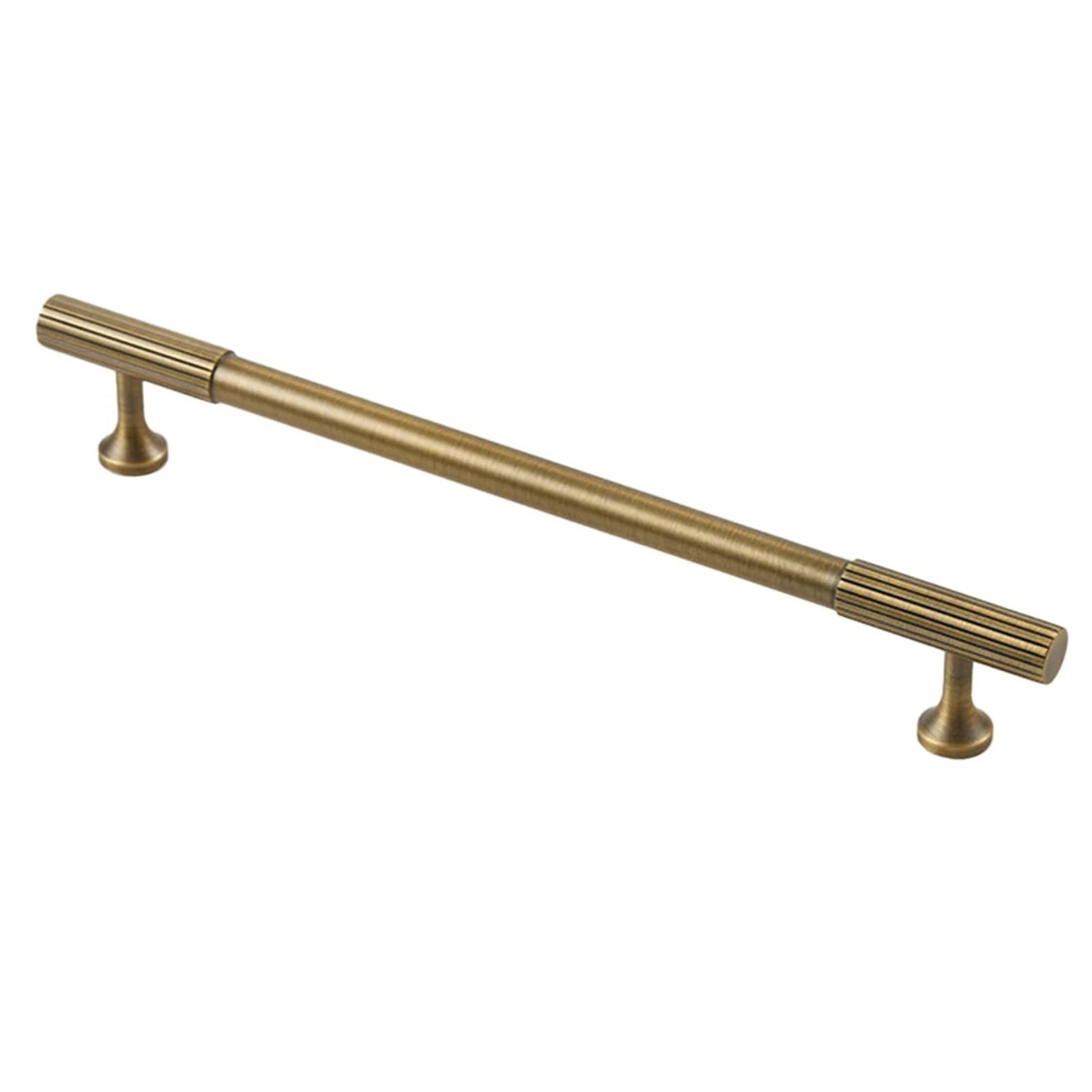 Ruwlfe One Color 2Pcs Solid Brass Drawer Pull Handles Antique Features Look In Bedroom And Kitchen Furniture For Internal Wooden Doors(192Mm)